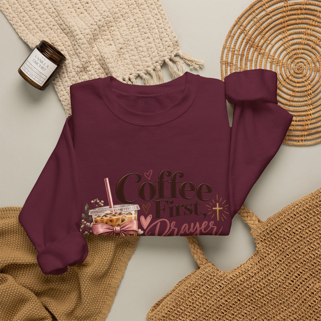 Coffee First, Prayers Always Sweatshirt