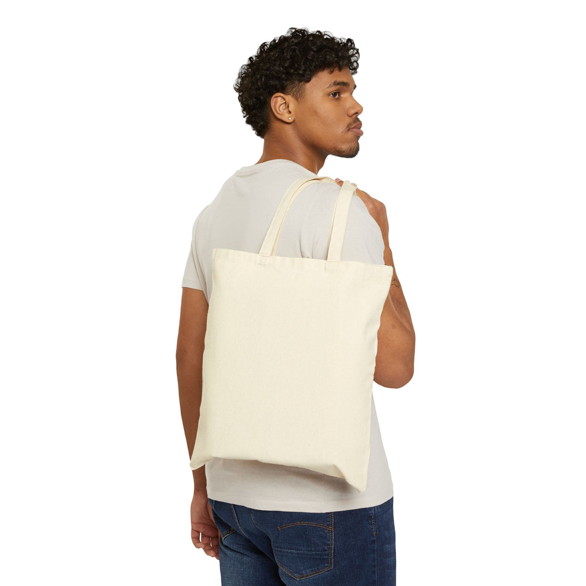 Tote Bag — "Coffee First, Prayer Always" Floral Christian Canvas Tote