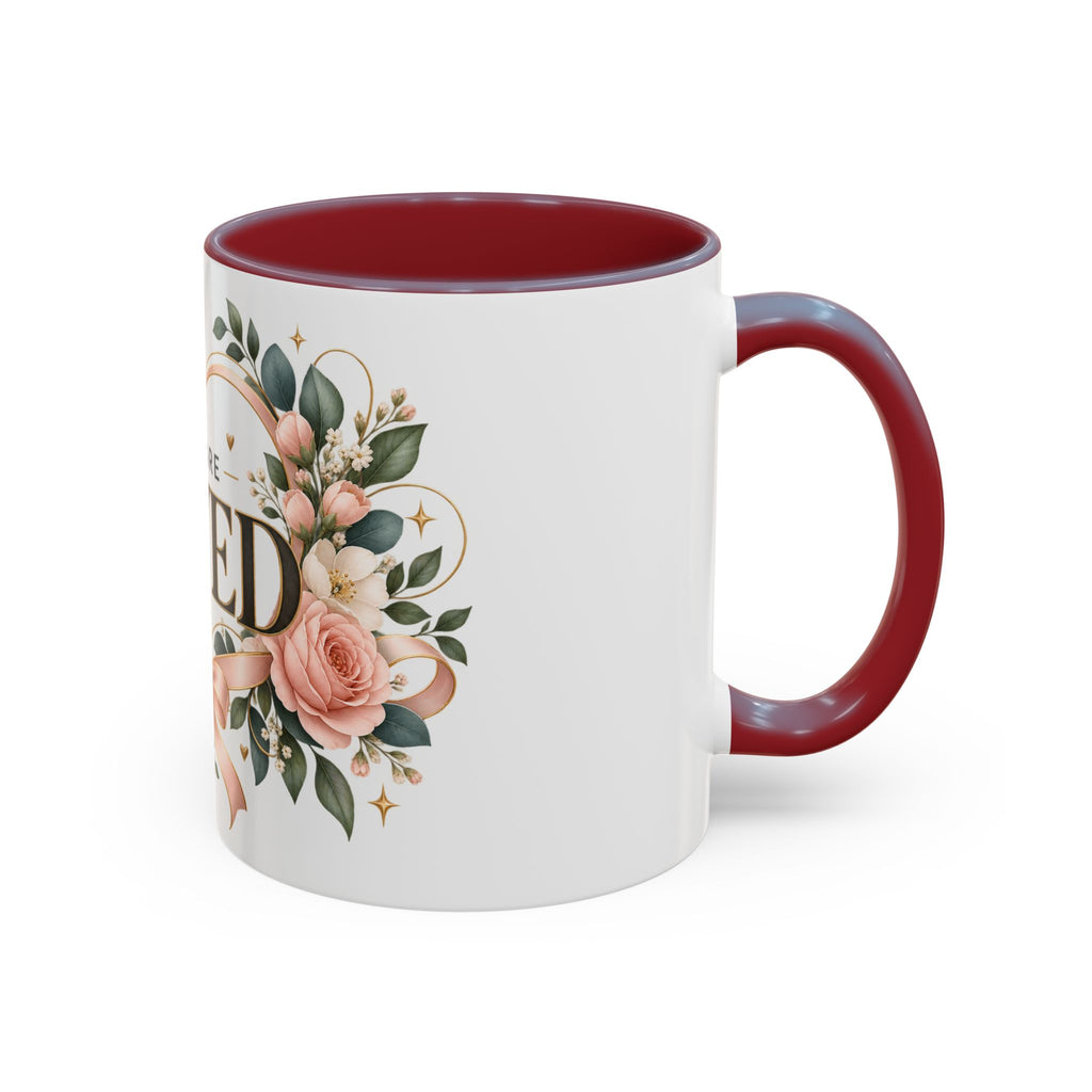 You Are Loved Floral Coffee Mug — 11/15oz Accent Ceramic Mug