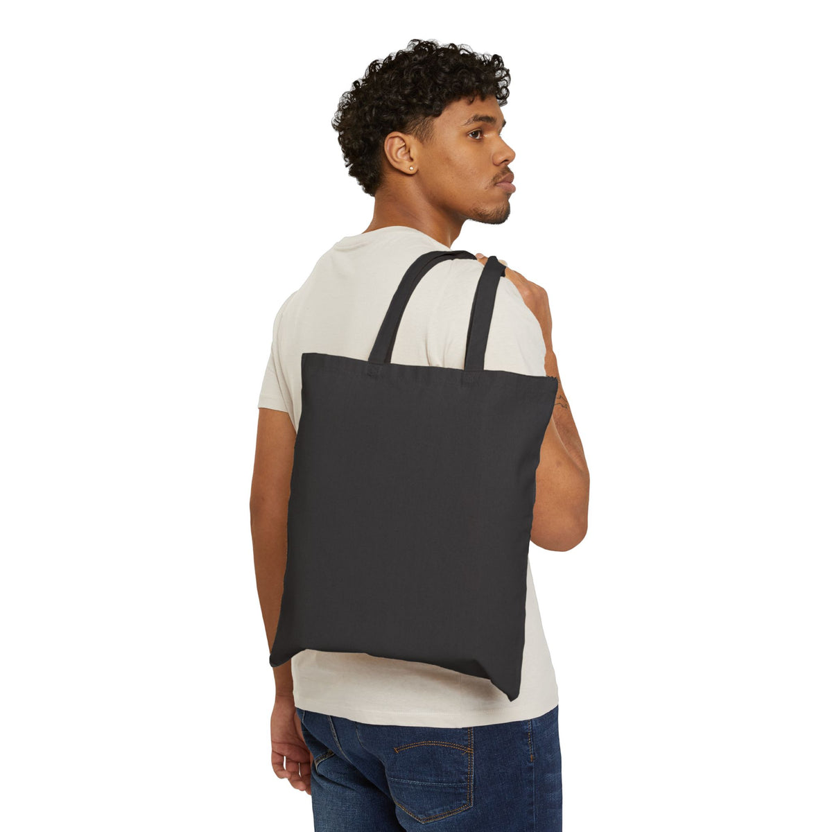 Tote Bag — "Coffee First, Prayer Always" Floral Christian Canvas Tote