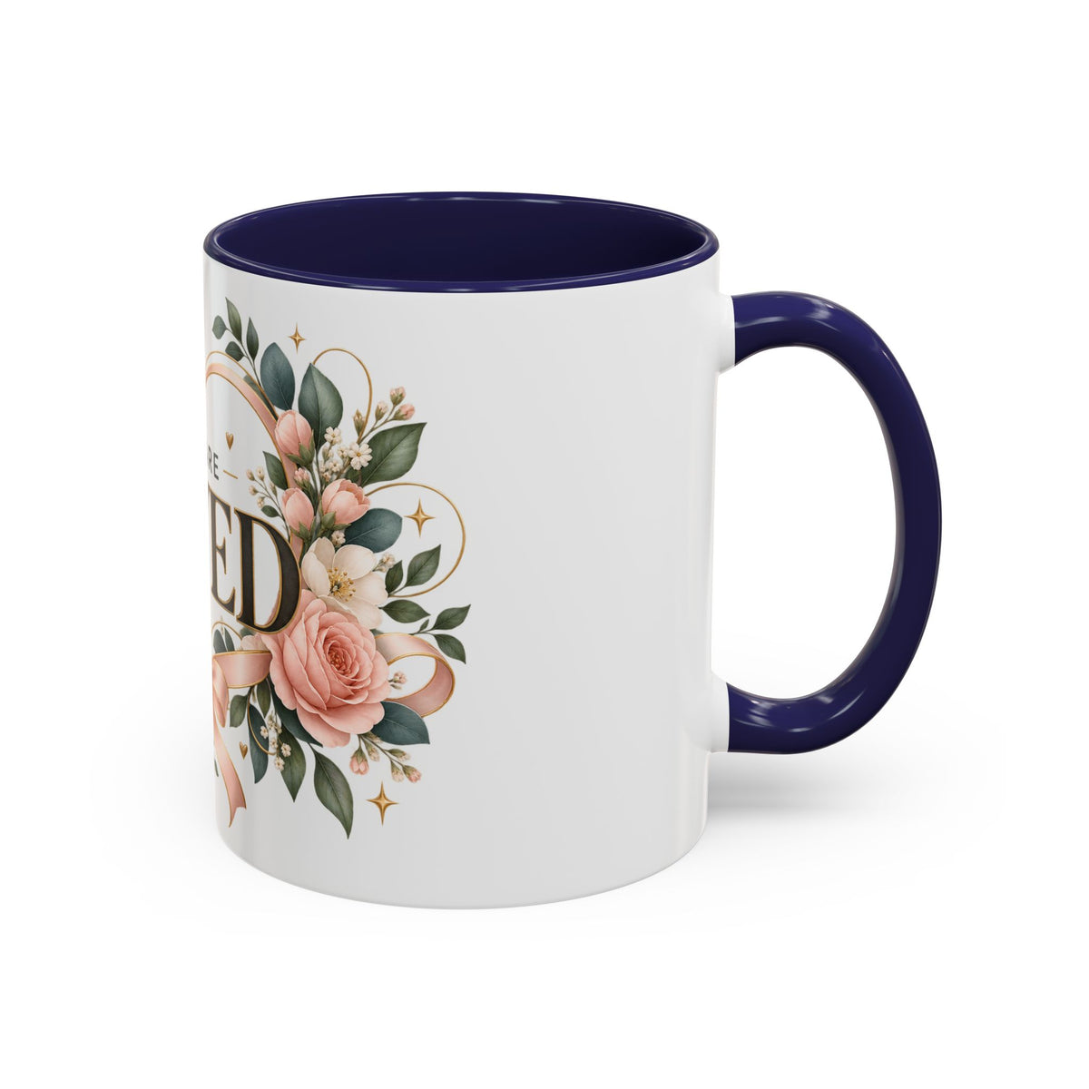 You Are Loved Floral Coffee Mug — 11/15oz Accent Ceramic Mug
