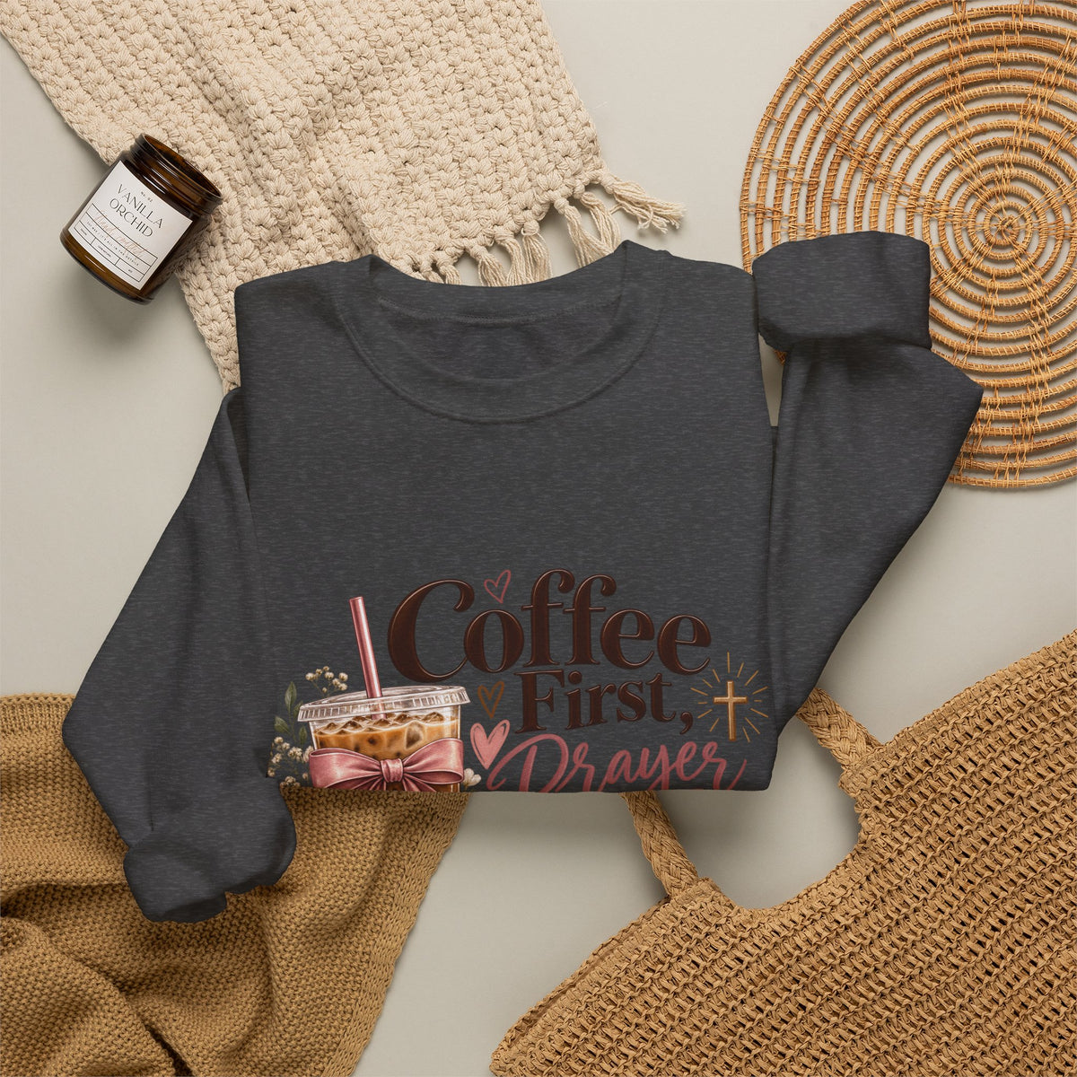 Coffee First, Prayers Always Sweatshirt