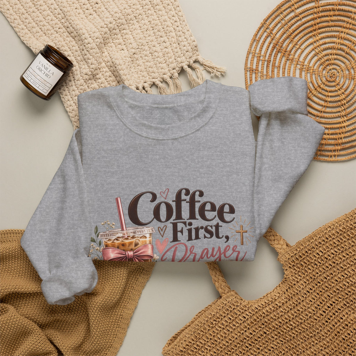 Coffee First, Prayers Always Sweatshirt