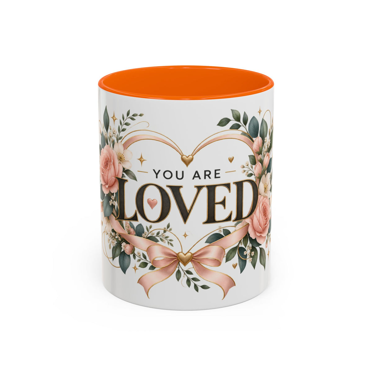 You Are Loved Floral Coffee Mug — 11/15oz Accent Ceramic Mug