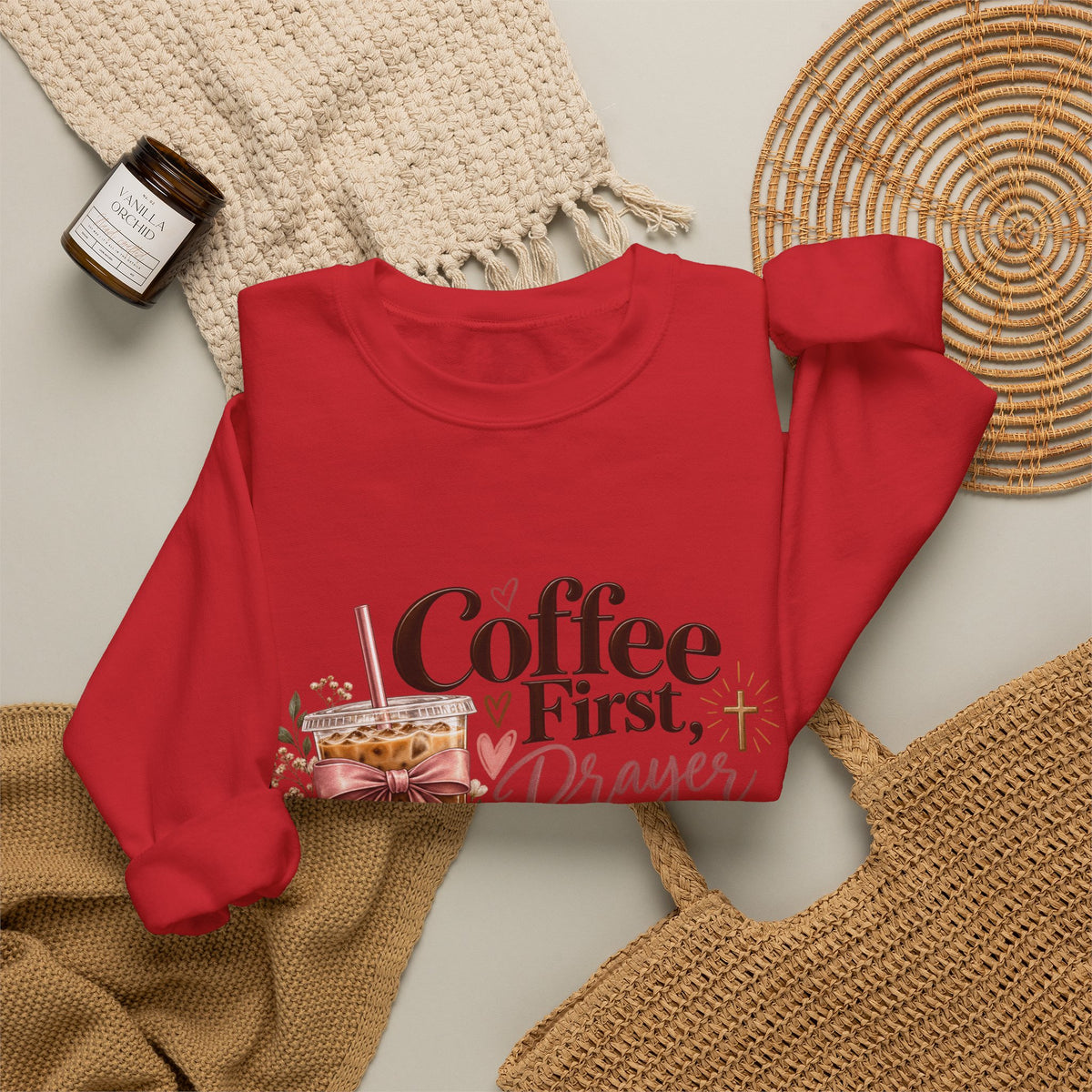 Coffee First, Prayers Always Sweatshirt