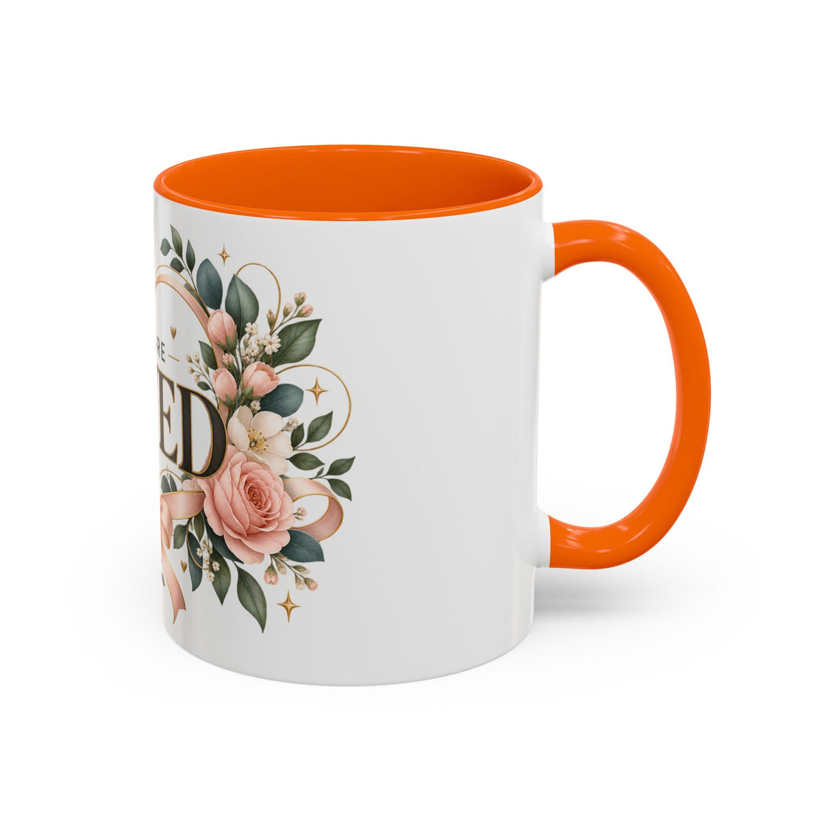 You Are Loved Floral Coffee Mug — 11/15oz Accent Ceramic Mug