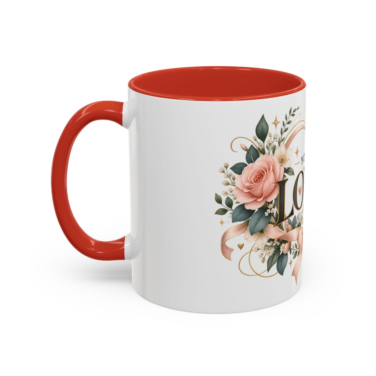 You Are Loved Floral Coffee Mug — 11/15oz Accent Ceramic Mug
