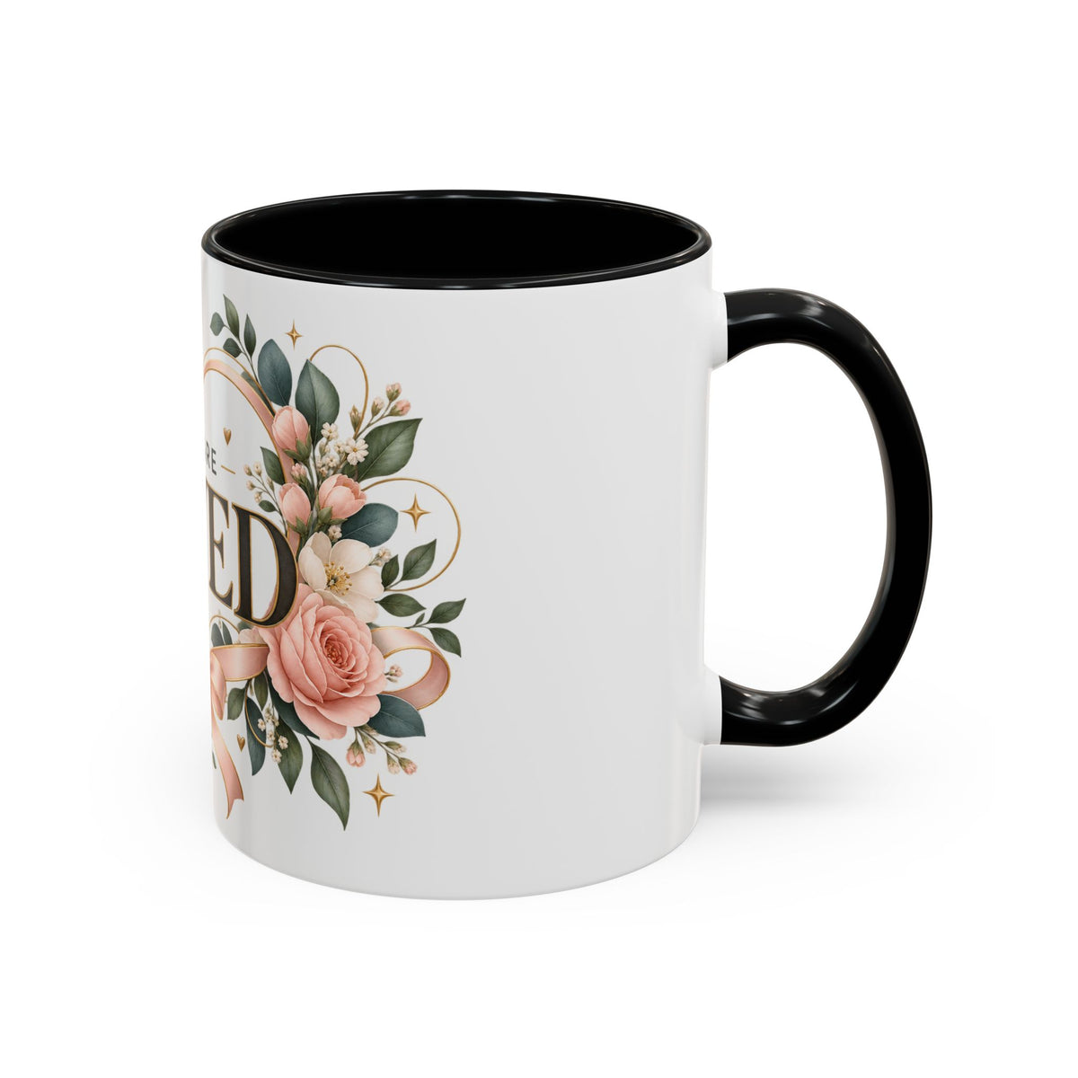 You Are Loved Floral Coffee Mug — 11/15oz Accent Ceramic Mug
