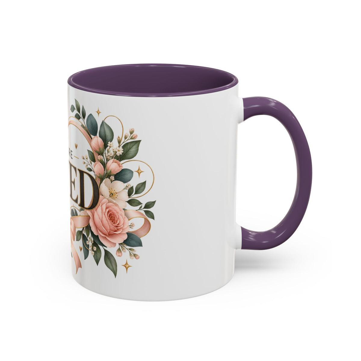 You Are Loved Floral Coffee Mug — 11/15oz Accent Ceramic Mug