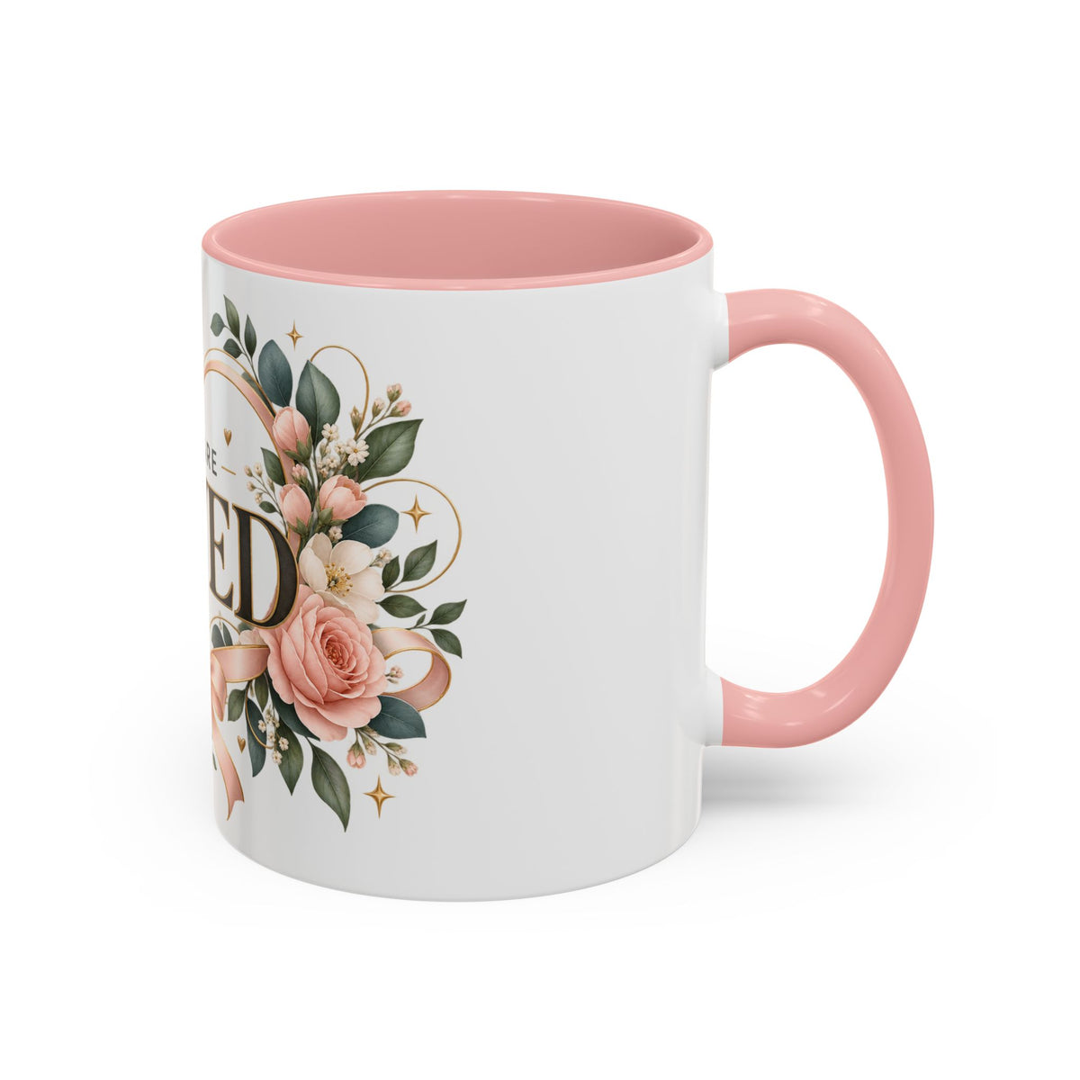 You Are Loved Floral Coffee Mug — 11/15oz Accent Ceramic Mug